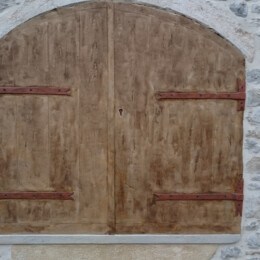 enduit imitation porte en bois